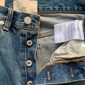 cqy vinyl vintage relaxed jeans